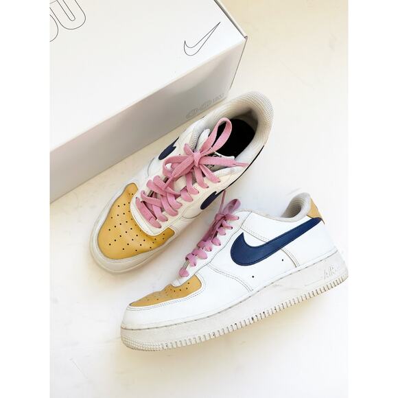 Nike Women's Made By You Custom Air Force One Size 11 Tennis Shoe Sneaker - Picture 1 of 7